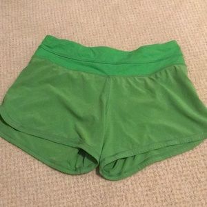 Size 6 4 inch lululemon speed short bright green